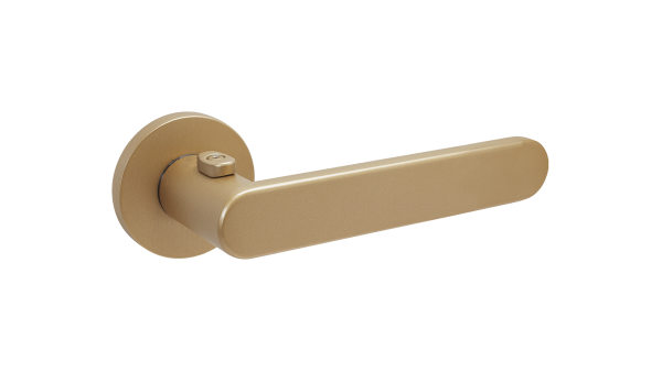 R25 Privacy Gold schaltbarer Türgriff mit Schliessfunktion