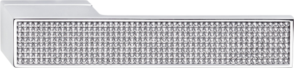 Q27 D Chrom glänzend mit eingelassenen Swarowski-Kristallen