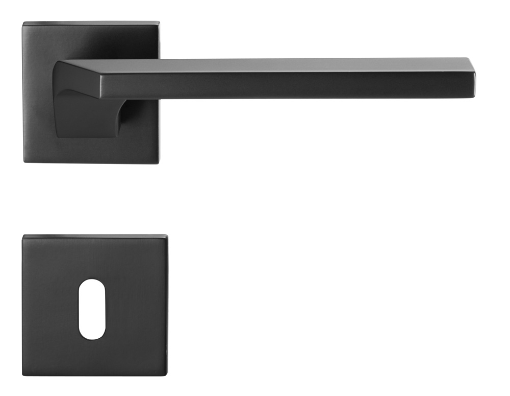 Q15 Black Türgriff matt schwarz, Türgriffe quadratisch, Türklinkenmodelle