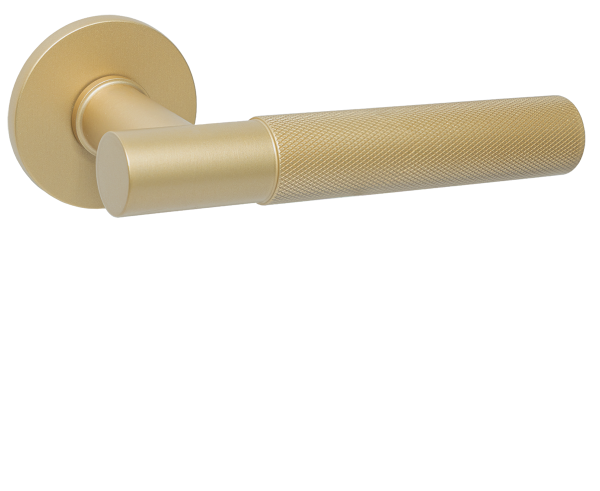 R70 MM Türklinke Messing gebürstet matt gold